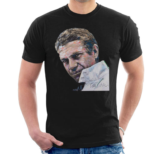 Sidney Maurer Original Portrait Of Steve McQueen Mens T-Shirt - Mens T-Shirt