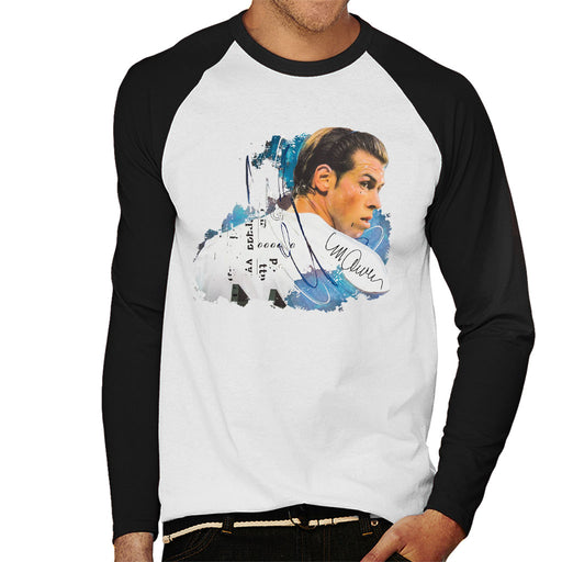 Sidney Maurer Original Portrait Of Gareth Bale Men's Baseball Long Sleeved T-Shirt