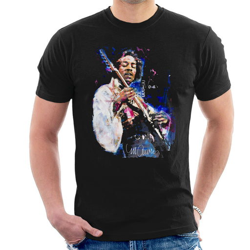 Sidney Maurer Original Portrait Of Jimi Hendrix Men's T-Shirt