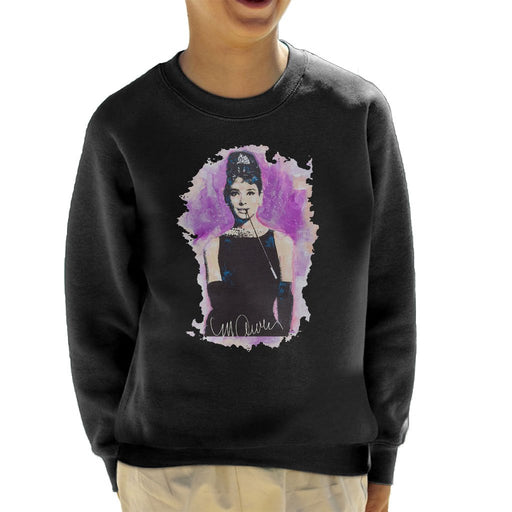 Sidney Maurer Original Portrait Of Audrey Hepburn Kids Sweatshirt - Kids Boys Sweatshirt