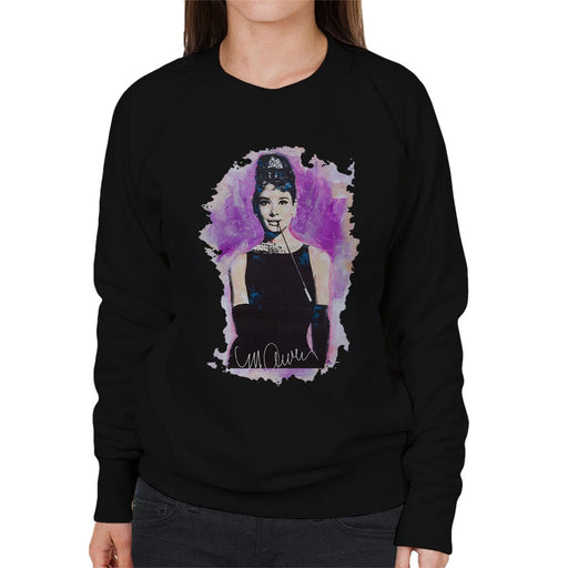 Sidney Maurer Original Portrait Of Audrey Hepburn Womens Sweatshirt - Womens Sweatshirt