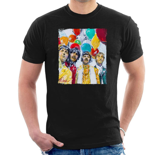 Sidney Maurer Original Portrait Of The Beatles Sgt Peppers 1967 Mens T-Shirt - Mens T-Shirt