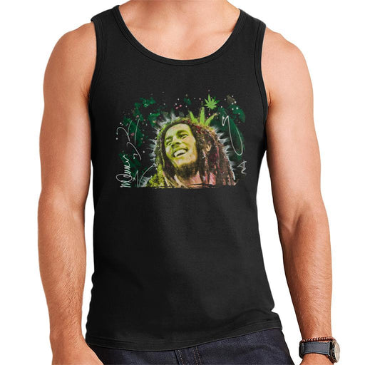 Sidney Maurer Original Portrait Of Bob Marley Smile Mens Vest - Mens Vest