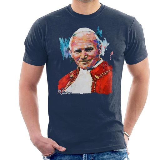 Sidney Maurer Original Portrait Of Pope John Paul II Mens T-Shirt - Mens T-Shirt