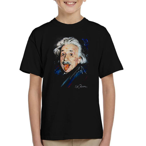 Sidney Maurer Original Portrait Of Albert Einstein Kid's T-Shirt