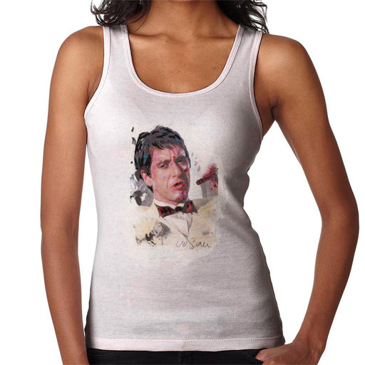 Sidney Maurer Original Portrait Of Al Pacino Scarface Tuxedo Women's Vest