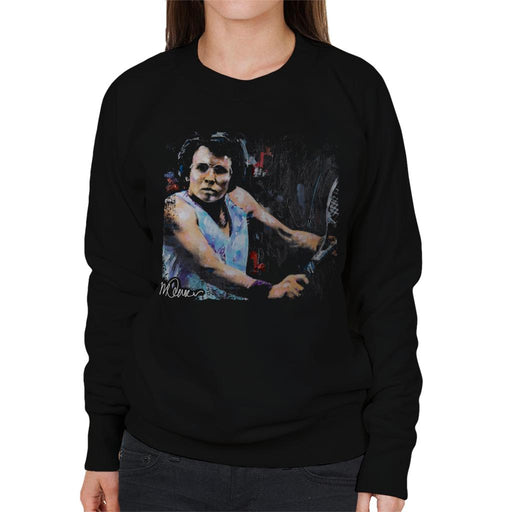 Sidney Maurer Original Portrait Of Billie Jean King Women's Sweatshirt