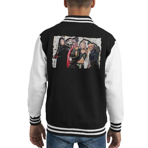 Sidney Maurer Original Portrait Of Black Eyed Peas Kid's Varsity Jacket