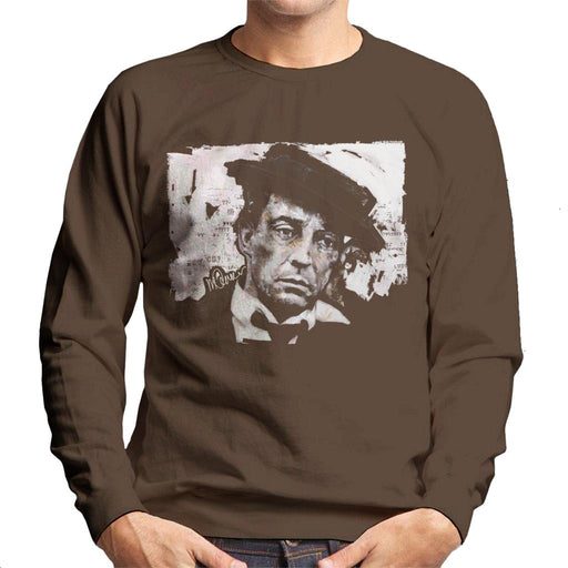 Sidney Maurer Original Portrait Of Buster Keaton Men's Sweatshirt