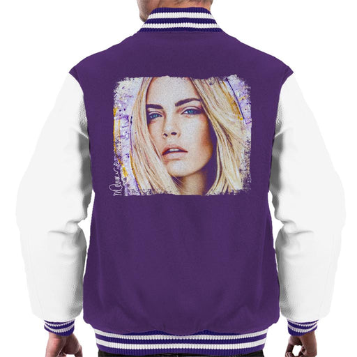 Sidney Maurer Original Portrait Of Cara Delevingne Men's Varsity Jacket