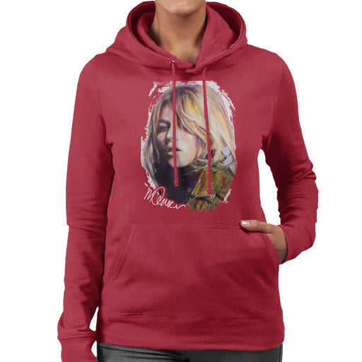 Sidney Maurer Original Portrait Of Kate Moss Army Jacket Women's Hooded Sweatshirt