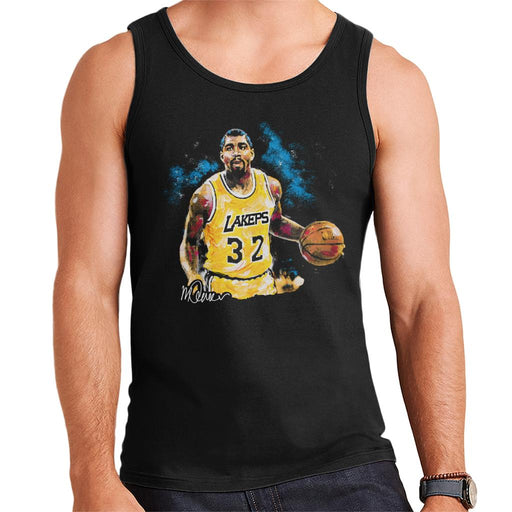 Sidney Maurer Original Portrait Of Magic Johnson Lakers Men's Vest