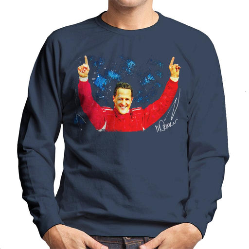 Sidney Maurer Original Portrait Of Michael Schumacher Ferrari Men's Sweatshirt