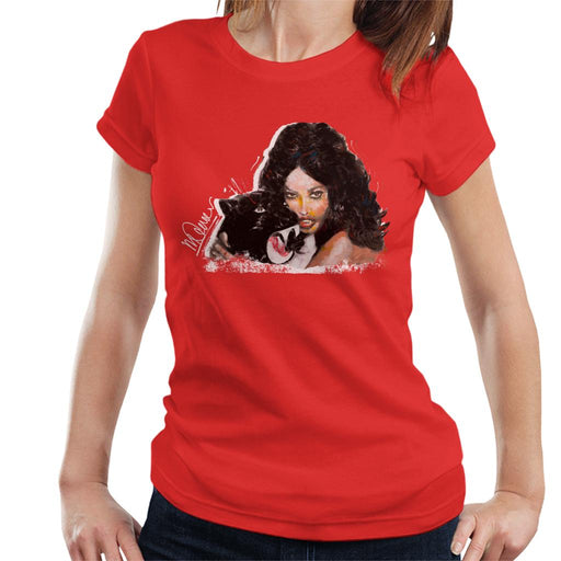 Sidney Maurer Original Portrait Of Naomi Campbell Panther Women's T-Shirt