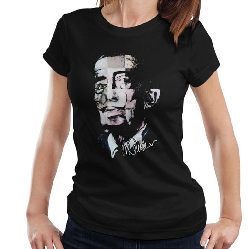 Sidney Maurer Original Portrait Of Salvador Dali Pop Art Women's T-Shirt