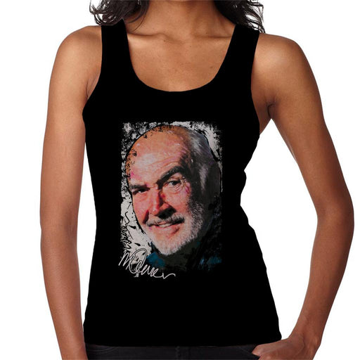 Sidney Maurer Original Portrait Of Actor Sean Connery Women's Vest