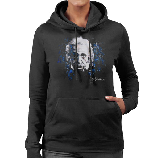 Sidney Maurer Original Portrait Of Albert Einstein E Equals MC2 Women's Hooded Sweatshirt