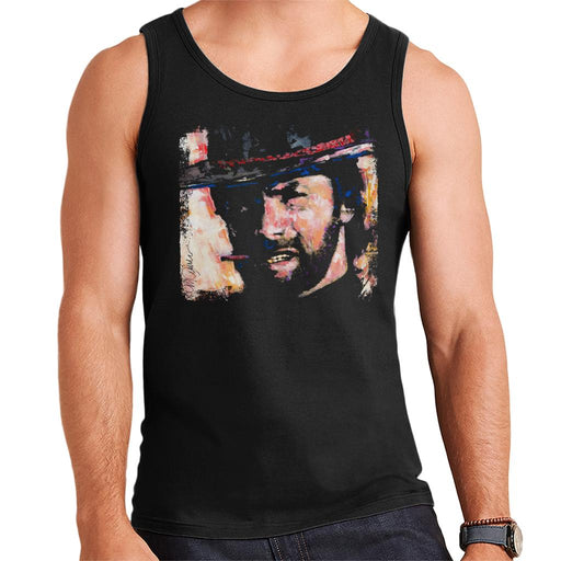 Sidney Maurer Original Portrait Of Actor Clint Eastwood Men's Vest