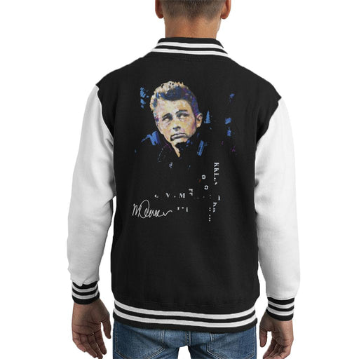 Sidney Maurer Original Portrait Of Actor James Dean Kid's Varsity Jacket