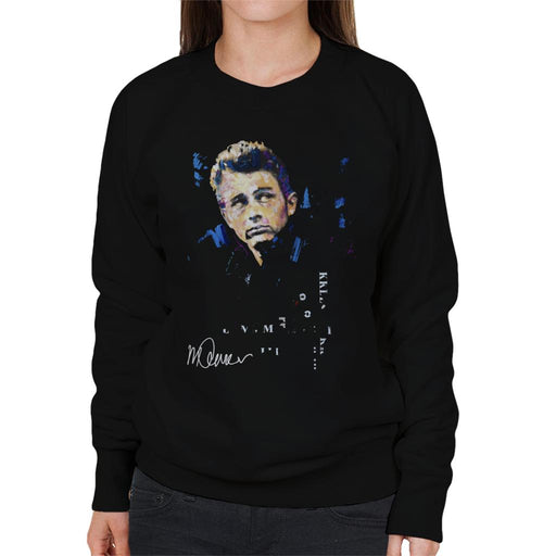 Sidney Maurer Original Portrait Of Actor James Dean Women's Sweatshirt