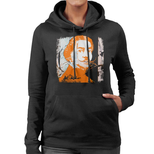 Sidney Maurer Original Portrait Of Artist Salvador Dali Women's Hooded Sweatshirt