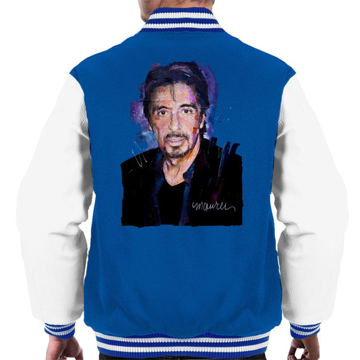 Sidney Maurer Original Portrait Of Al Pacino Goatee Men's Varsity Jacket