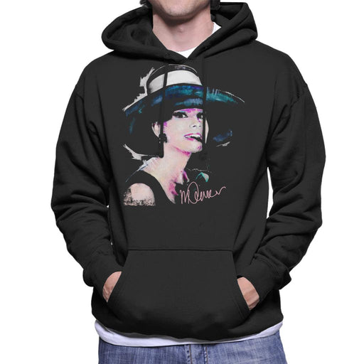 Sidney Maurer Original Portrait Of Audrey Hepburn Large Hat Men's Hooded Sweatshirt