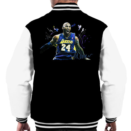 Sidney Maurer Original Portrait Of Kobe Bryant Lakers Jersey Men's Varsity Jacket