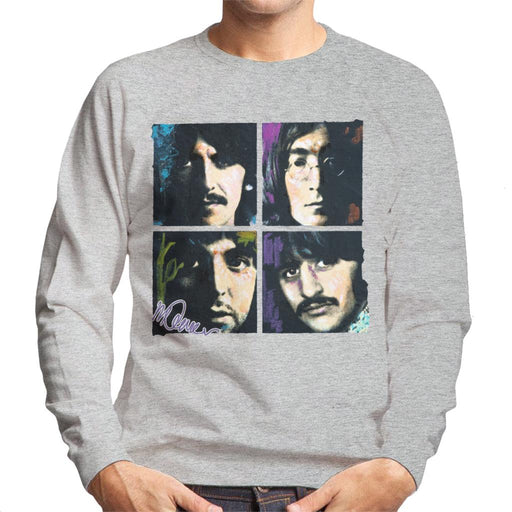 Sidney Maurer Original Portrait Of John Paul George Ringo Beatles Men's Sweatshirt