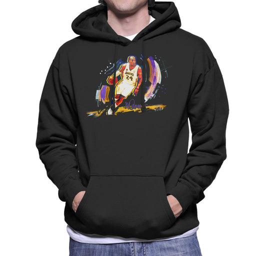 Sidney Maurer Original Portrait Of Basketballer Kobe Bryant Men's Hooded Sweatshirt