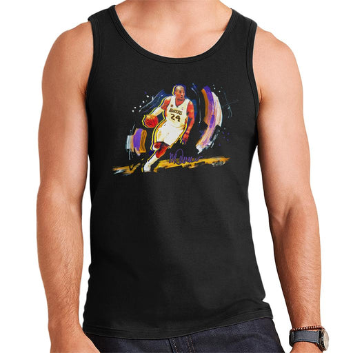 Sidney Maurer Original Portrait Of Basketballer Kobe Bryant Men's Vest