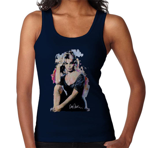 Sidney Maurer Original Portrait Of Actress Brigitte Bardot Women's Vest