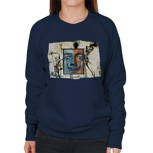 Sidney Maurer Original Portrait Of Surrealist Salvador Dali Women's Sweatshirt