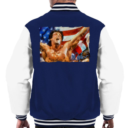 Sidney Maurer Original Portrait Of Sylvester Stallone As Rocky Men's Varsity Jacket