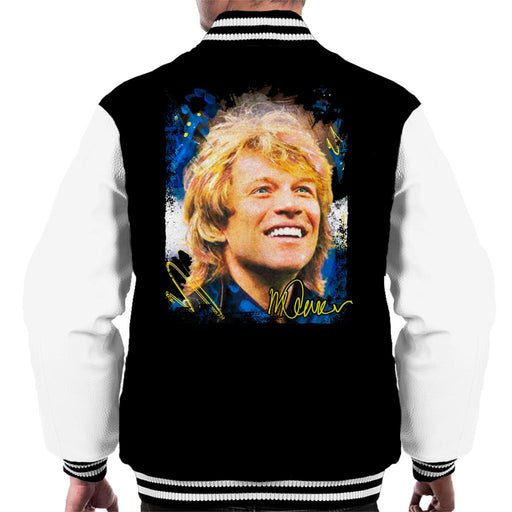 Sidney Maurer Original Portrait Of Jon Bon Jovi Smile Men's Varsity Jacket