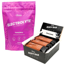Clean Nutrition Electrolytes + Body Bars Stack
