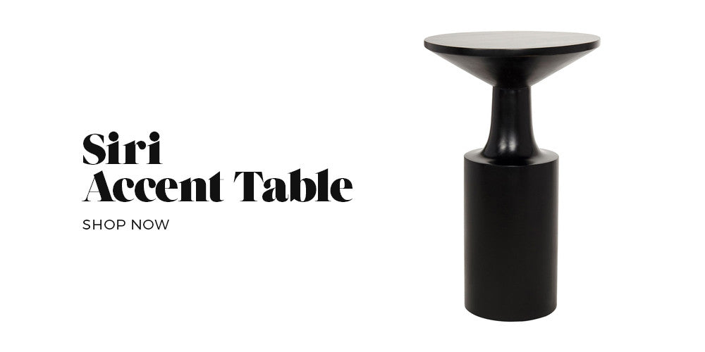 Siri Table - Get The Look Modern Mystic Bedroom - Black Rooster Decor