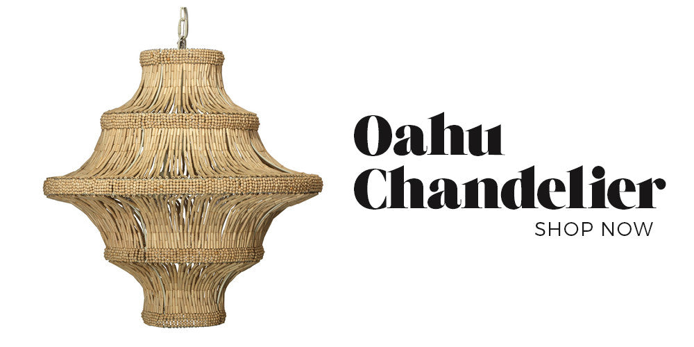 Black Rooster Decor - Oahu Chandelier - Boho Glam