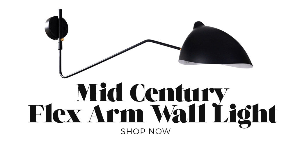 Mid Century Flex Arm Wall - Get The Look: Luxe Family Living Room - Black Rooster Decor