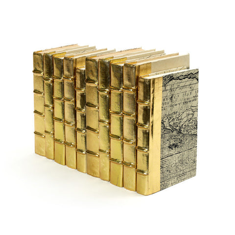 Holiday Decor Must-Haves: 2015 Metallic Gold Spine Book Set