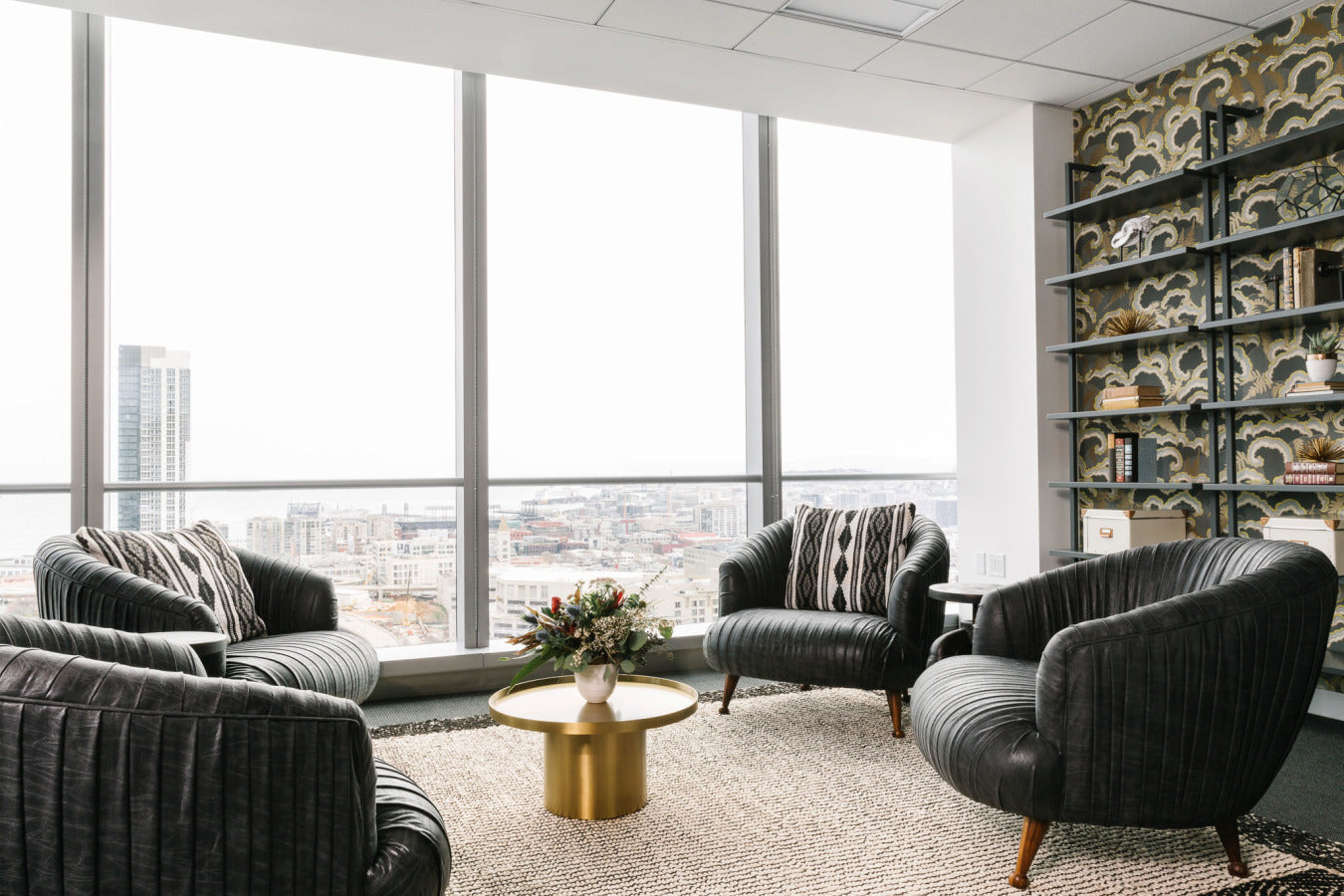 Black Rooster Decor - Homepolish: A High-Rise Office for Trinity Ventures SF - Black Glove Chair