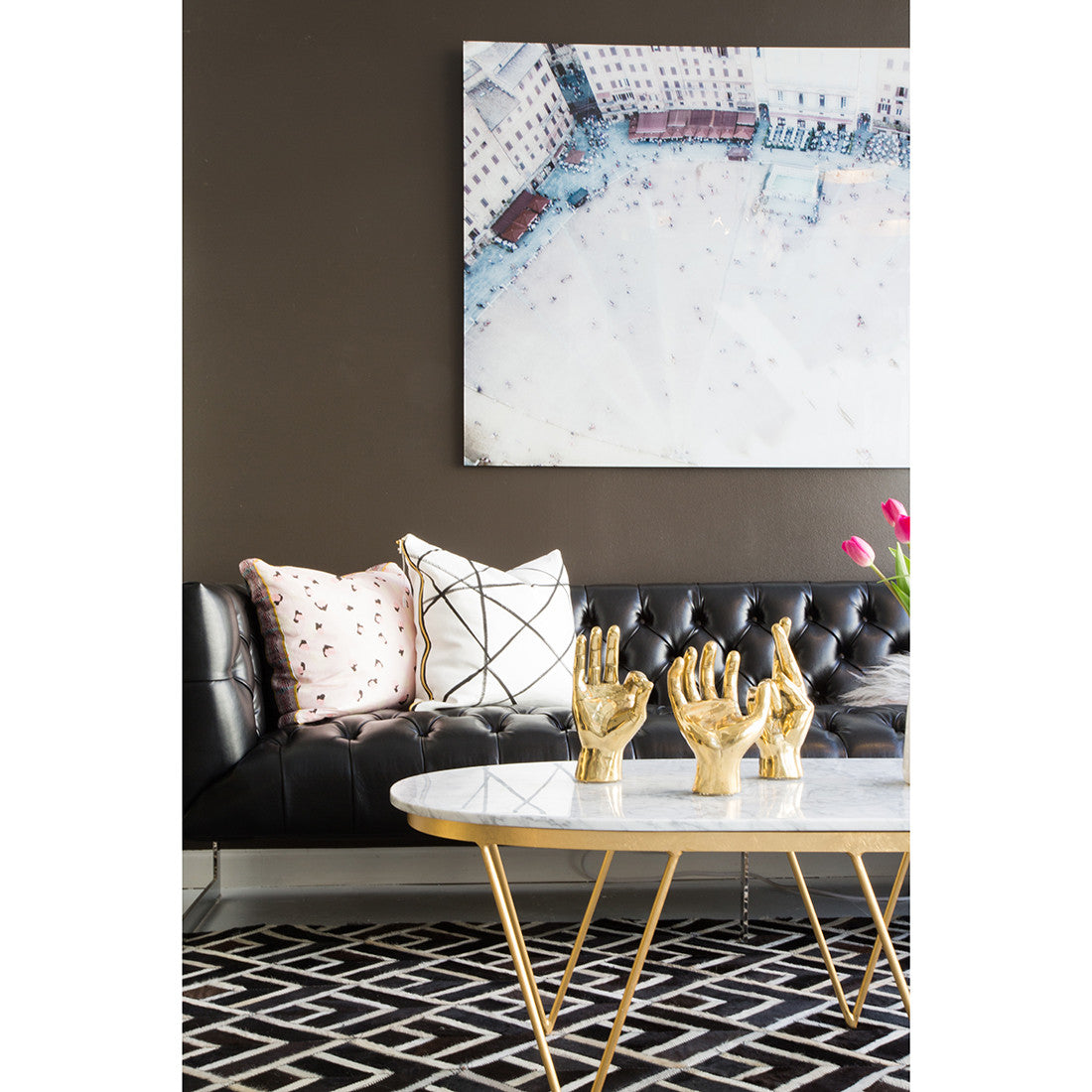 Brass Hand - Black Rooster Decor