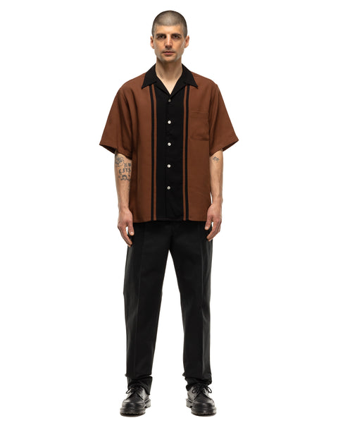 Two-Tone 50'S Shirt ( Type-1 ) Brown | HAVEN