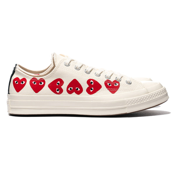 comme des garcons multi heart shoes