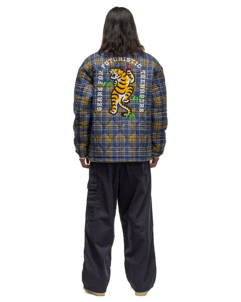 Human Made - Quilted Check Coach Jacket Blue