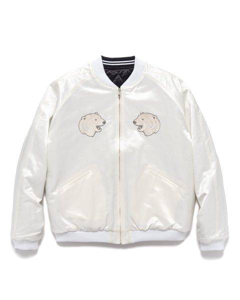 Human Made - Logo-Embroidered Cotton-Blend Satin Bomber Jacket