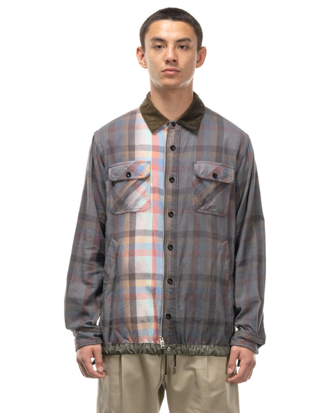 sacai 2021SS Plaid Overdye Jacket bckediri.beacukai.go.id