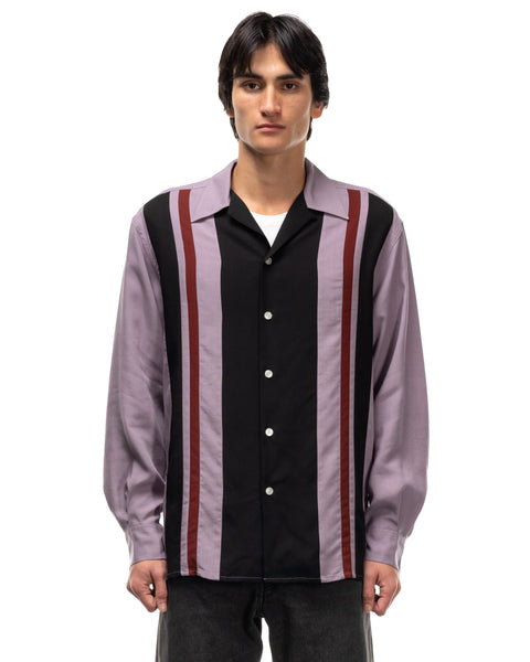 wacko maria - Three-Tone 50'S Shirt ( Type-2 ) Purple