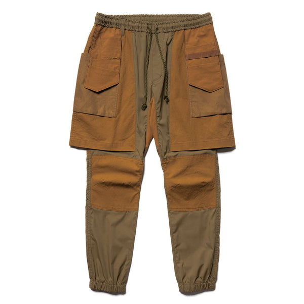 Stretched Layered Pants Khaki | HAVEN