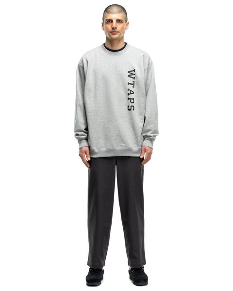 WTAPS COLLEGE DESIGN CREW NECK グレー　Sサイズ